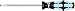 Wera 05032004001 Kraftform Stainless 3335 Stainless Steel Slotted Screwdriver, Lasertip, 5.5mm Head, 5