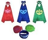 PJ Masks Costumes For Kids Catboy Owlette Gekko Mask Cape Bracelet by QianY