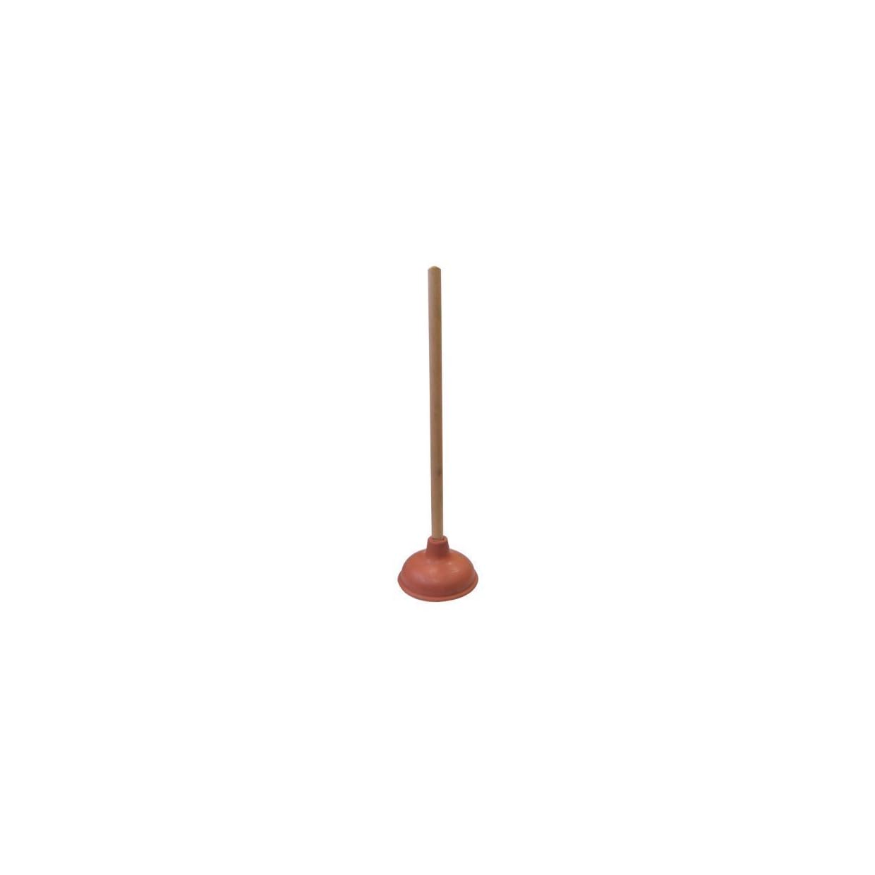 Supply Guru SG1976 Heavy Duty Force Cup Rubber Toilet Plunger with a Long Wooden Handle to Fix