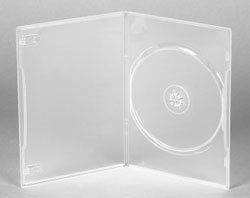 APR Media - Genuine Amaray Single DVD Slimline Clear Cases 7mm Spine - Holds 1 disc - (Pack of 10)