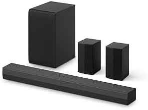 LG S40TR 4.1 ch. Home Theater Soundbar with Rear Surround Speakers and Wireless Subwoofer, Wow Interface, Dolby Audio, AI Sound Pro, Amazon Exclusive - Black