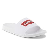 Levi's Men's Batwing Slide 2 Sandal, White, 11