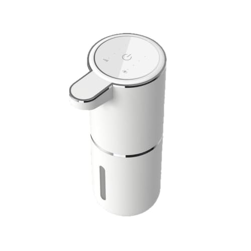 Amyzavls Automatic Soap Dispenser, 380 ml, Electric Wall Mounting, Non-Contact Automatic Soap Dispenser, USB Rechargeable with Infrared Motion Sensor for Bathroom, Kitchen, Office