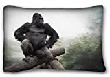 Custom ( Monkeys Animal Gorilla ) Standard Size Pillowcase for Hair & Facial Beauty Size 20x30 Inches suitable for X-Long Twin-bed PC-Green-35073