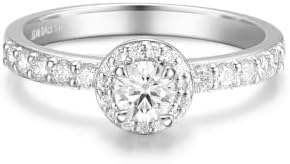 Amazon.com: Swarovski Una Angelic ring, Round cut, Clear, Silver