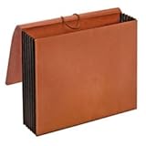 Globe-Weis/Pendaflex Redrope Letter Size Wallet File, 3-1/2 Inch Expansion, 9.5 x 11.75 Inches, Brown, (C1053E)