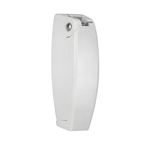 image for RecPro RV White Rounded Baggage Door Catch Compartment Clips Latch | C