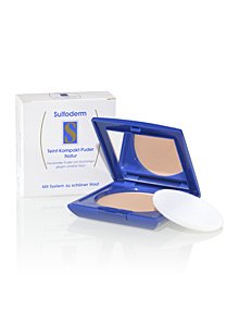 Teint-Kompakt-Puder Natur Set 2x10g. Deckendes Puder mit Matteffekt gegen unreine Haut