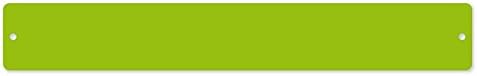 FIRST4MAGNETS Small Rectangular Board/Strip c/w 6 Magnets-Green (350 x 50mm), Metal, Silver, 40 x 20 x 5 cm