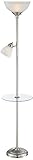 London Torchiere Floor Lamp with Table and Reading Light
