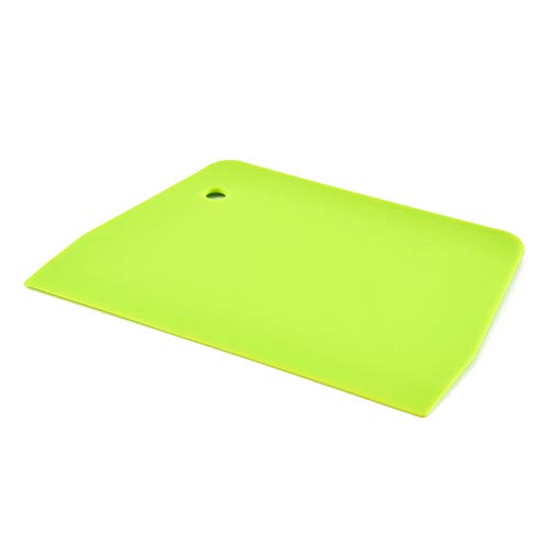JKJF Dough and Bowl Scrapers, Set of 4 Multi-Purpose Plastics Scraper with Straight and Curved Edges for Food Processor Bowl and Kitchen Bowl Scraping Baking, Bread Dough, Cake Fondant, Icing (Green) - Thumbnail 5