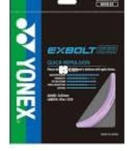 Amazon.com : YONEX Exbolt 63 Badminton String - 0.63mm - Black