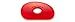 Sherrill Mudtools Shape 0 Polymer Rib for Pottery and Clay Artists, Red Color Very Soft