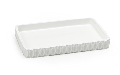 Roselli Trading Company Wave Amenity Tray White