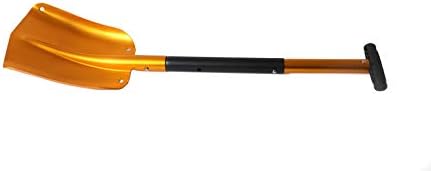 OFFROAD BOAR Aluminum Sport Utility Shovel, 3 Piece Collapsible Design, Perfect Snow Shovel for Car, Camping and Other Outdoor Activities, Gold