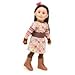 Maplelea Florabundance Dress and Boots Outfit for 18 Inch Dolls Like American Girl, Clothing for Dolls