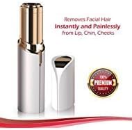Hair Remover for Women and Men - Beautifully Smooth Skin - Painless Process - Mini Travel Size - Trim Nose Hair and Remove Facial and Body Hair - 18K Gold-Plated (Gold.)