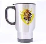 LaHuo RWBY - Yellow Trailer Yang Xiao Long Logo Custom Design Stainless Steel Coffee Mug Car Travel Water Bottle Tea Cup 14 OZ