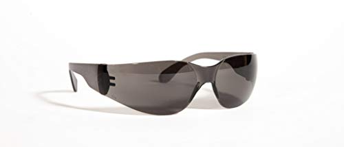 Quest Safety Glasses - Protective Eyewear - Polycarbonate High Impact Resistant Lens - Pack of 12 (Smoke) - Thumbnail 6