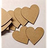 Wooden MDF Hearts Blanks for Craft 25 Pack 10cm