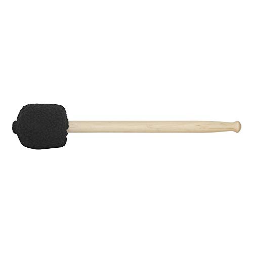 Muslady Drumsticks Concert Bass Drum Mallet Stick Beater with Black Plush Head and Maple Wood Pole Percussion Instrument Accessories