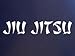 Jiu Jitsu MMA Decal Vinyl Sticker|Cars Trucks Vans Walls Laptop|WHITE |7.5 x 1.5 in|CCI405