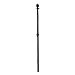 Evergreen Flag Telescoping 5ft Metal Flag Pole | Incl Two Tangle-Free Ring Clips | Black | Wall Mounted for Home Garden Outdoor | House and 3'x5' American Flags with Pole Sleeve or Grommets