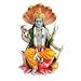 PTC 8 Inch Vishnu with Lotus Mythological Indian Hindu God Statue Figurine