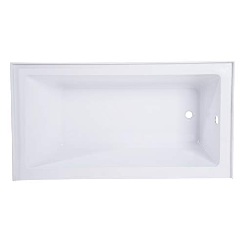 Kingston Brass VTAP543022R Aqua Eden 54Inch Acrylic Alcove Tub with