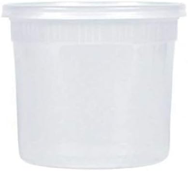 64 OZ Round Deli Food Storage Containers With Lids -10 Pack- Freezable dishwasher & Microwave safe Great For Meal Preparations.