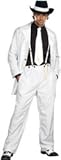 Men's Costume: White Zoot Suit- Extra Large