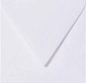 Briefumschläge24Plus Pack of 25 Envelopes with Gummed Flaps, 15.0 x 15.0 cm / 150 x 150 mm 120 g / m², White