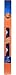 1 X Blue and White Flat Havdalah Candle