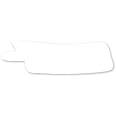 Nasogastric or Oxygen Tube precut Adhesive Tape Plain White x 10 Pack. (Mix Left & Right Side)