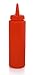 New Star Foodservice 26283 Squeeze Bottles, Plastic, 8 oz, Red, Pack of 6