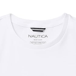 Nautica Men's Solid Crew Neck Short Sleeve Pocket
