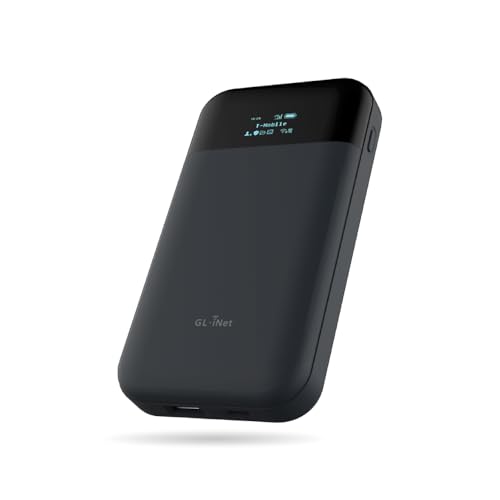 GL.iNet GL-E750V2 (MUDI) 4G LTE Portable Wi-Fi Hotspot for Travel | Mobile Hotspot Device, OpenWrt, OpenVPN, WireGuard, 7000mAh, Global Version