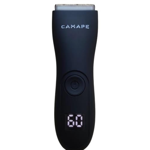 CAMAPE Maquina Maquininha de Raspar Barbear Pelos Íntimos Homem com lâmina cerâmica não belisca não machuca aparador virilha íntimo raspar cabelos barba corpo pezinho axila peito perna bivolt e a prova d'agua