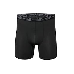 New Balance Men's Standard Boxer Brief, Black/Team