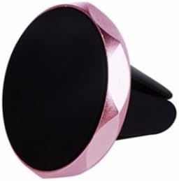 Car Phone Mount Holder, Universal Smartphone Magnetic Car Vent Mount With 2 Metal Plates For Cell Phones and GPS Devices (Pink)