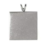 Fuseworks Silver Square Pendant Plate, 4-Pack