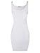 TAM WARE Women Classic Slim Fit Tank Bodycon Mini Tee Dress TWCWD068-WHITE-US S/M(Tag Size M)