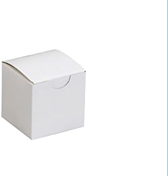BridalSource 100 Count 3" x 3" x 2" White Cake Boxes