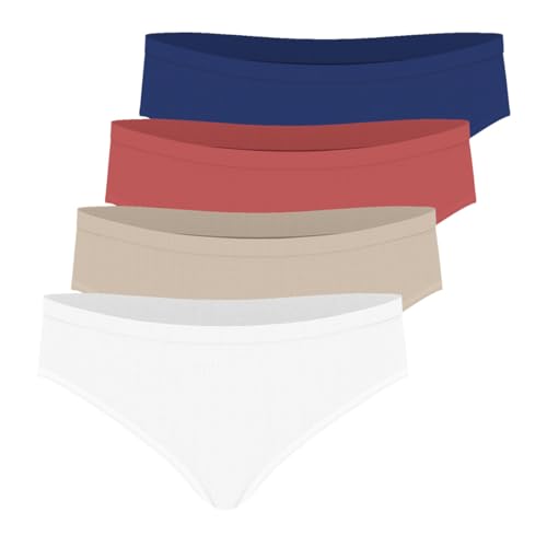 Athena Damen Ecopack Basic L921 Dessous, Weiß/Skin/Koralle/Blau, 46