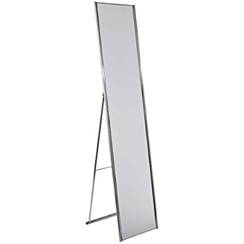 Adesso WK2444-22 Alice Floor Mirror - Powder Coated Champagne Full Length Mirror with Steel Finishing. Home Decor Accessories