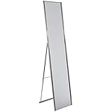 Adesso WK2444-22 Alice Floor Mirror â€“ Powder Coated Champagne Full Length Mirror with Steel Finishing. Home Decor Accessories