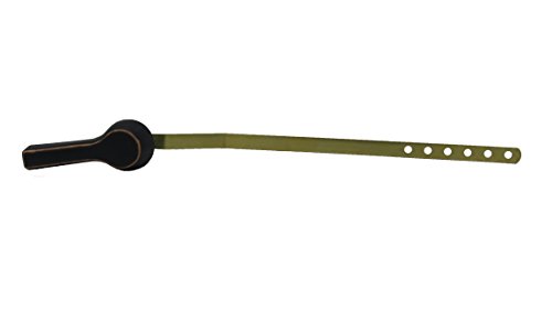 ELBA Universal 10" Offset Toilet Tank Flush Trip Lever Handle Replacement With Metal Nut In Oil Rubbed Bronze Finish, Fits Most Toilets, Quick Installation With 6 Pre-drilled Holes On The Arm, (Flat A - Thumbnail 5