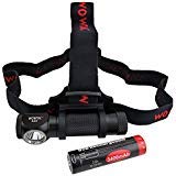 WOWTAC A2S LED Headlamp Headlight 5 Modes Max 1050 Lumen Waterproof Headlamps, Super Bright Outdoor Sports Running Walking Camping Reading Hiking Fishing Neutral White