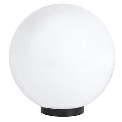 Kugelleuchte Ø 30 cm inklusive LED Leuchtmittel | Kugel IP65 | Außenkugellampe 230 Volt | Gartenlampe E27 | Kugellampe mit Bo