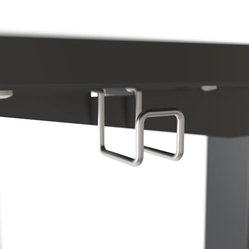 FOH Furniture Escritorio Eléctrico en L Ajustable en Altura 160x140 cm, Esquinero Sit Stand, Estación de Trabajo Ergonómica, Estructura de Acero, para Oficina en Casa, Negro